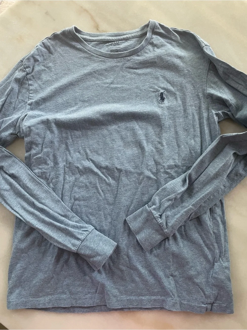Polo by Ralph Lauren Men's Crewneck Short Sleeve Tee in Heather Gray